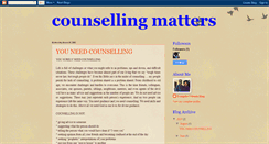 Desktop Screenshot of counsellingmatters.blogspot.com