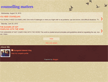 Tablet Screenshot of counsellingmatters.blogspot.com