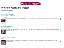 Tablet Screenshot of myhomedecoratingproject.blogspot.com
