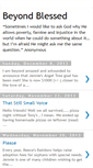 Mobile Screenshot of beyondblessedinga.blogspot.com