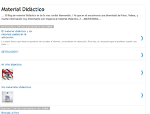 Tablet Screenshot of cursodematerialdidactico.blogspot.com