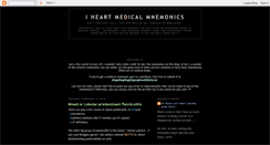 Desktop Screenshot of iheartmedicalmnemonics.blogspot.com