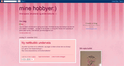 Desktop Screenshot of grysinehobbyer.blogspot.com