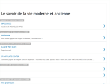 Tablet Screenshot of le-savoir-de-nos-vies.blogspot.com