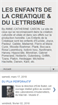 Mobile Screenshot of lesenfantsdelacreatique.blogspot.com