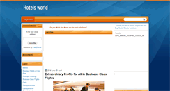 Desktop Screenshot of 1hotels-world.blogspot.com