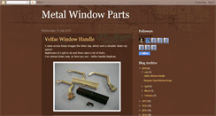 Desktop Screenshot of metalwindowparts.blogspot.com