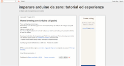 Desktop Screenshot of imparare-arduino-da-zero.blogspot.com