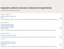 Tablet Screenshot of imparare-arduino-da-zero.blogspot.com