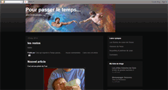 Desktop Screenshot of pour-passer-le-temps.blogspot.com