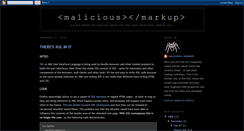 Desktop Screenshot of maliciousmarkup.blogspot.com