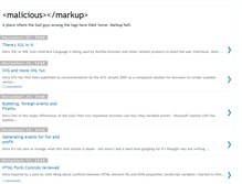 Tablet Screenshot of maliciousmarkup.blogspot.com
