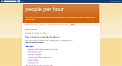 Desktop Screenshot of peopleperhourinindia.blogspot.com