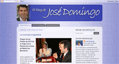 Desktop Screenshot of blogdejosedomingo.blogspot.com
