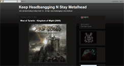 Desktop Screenshot of headbangging.blogspot.com