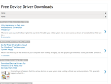 Tablet Screenshot of devicedriverupdate.blogspot.com