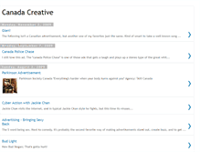 Tablet Screenshot of canadacreative.blogspot.com