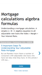 Mobile Screenshot of mortgage-calculations-algebra.blogspot.com