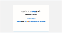 Desktop Screenshot of heisstack.blogspot.com