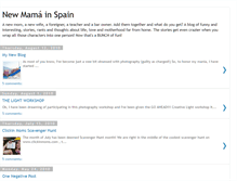 Tablet Screenshot of newmamainspain.blogspot.com