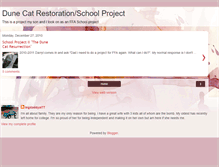 Tablet Screenshot of dunecatrestoration.blogspot.com