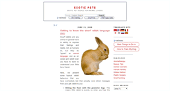 Desktop Screenshot of exotic-pet.blogspot.com