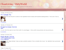 Tablet Screenshot of cleanlivingidirtyworld.blogspot.com