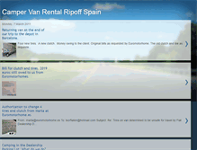 Tablet Screenshot of campervanrentalripoffspain.blogspot.com