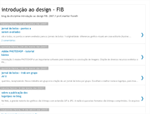 Tablet Screenshot of introducaodesignfib.blogspot.com