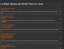 Tablet Screenshot of lamejormaneradeperderpesoenlinea.blogspot.com