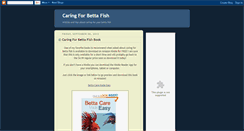 Desktop Screenshot of caring-for-betta-fish.blogspot.com