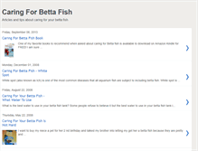 Tablet Screenshot of caring-for-betta-fish.blogspot.com