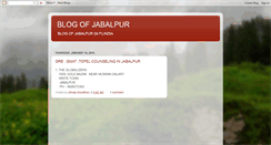 Desktop Screenshot of blogjabalpur.blogspot.com