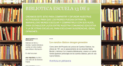 Desktop Screenshot of biblioteca13de2.blogspot.com