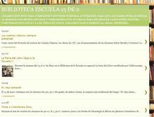 Tablet Screenshot of biblioteca13de2.blogspot.com
