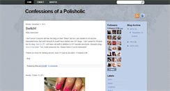 Desktop Screenshot of polisholic-confessions.blogspot.com