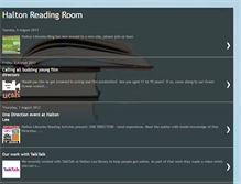 Tablet Screenshot of haltonlibraries.blogspot.com