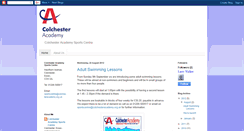 Desktop Screenshot of colchesteracademysportscentre.blogspot.com