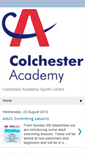 Mobile Screenshot of colchesteracademysportscentre.blogspot.com