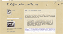 Desktop Screenshot of elcajondelospretextos.blogspot.com