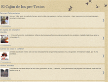 Tablet Screenshot of elcajondelospretextos.blogspot.com