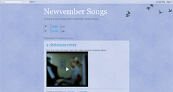 Desktop Screenshot of newvembersongs.blogspot.com