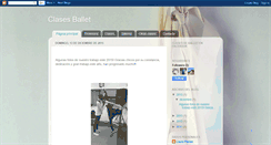 Desktop Screenshot of clasesballet.blogspot.com