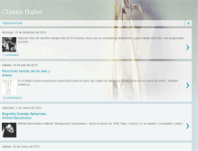 Tablet Screenshot of clasesballet.blogspot.com