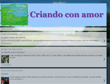 Tablet Screenshot of criandoconamor.blogspot.com