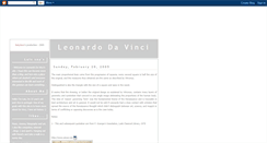Desktop Screenshot of lionardodavinci.blogspot.com