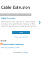 Mobile Screenshot of cableextrusion.blogspot.com