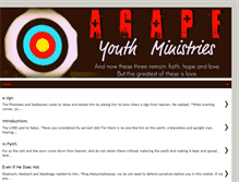 Tablet Screenshot of agapeym.blogspot.com