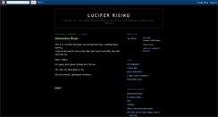 Desktop Screenshot of luciferising.blogspot.com