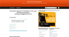Desktop Screenshot of hechoenecuador.blogspot.com